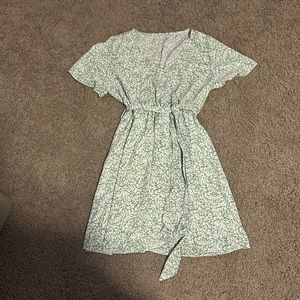 Green floral SHEIN dress